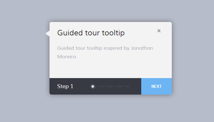 html5 css3 animated guided website tour tooltip widget