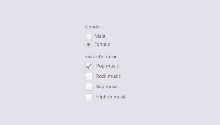 custom form inputs radio buttons checkboxes