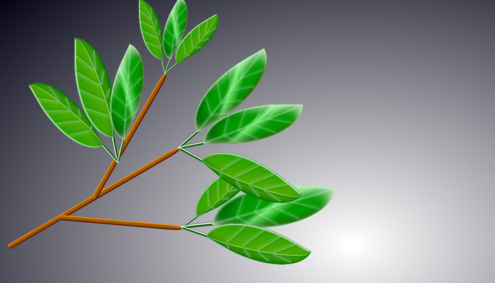 open source tree branch leaves coded in css3