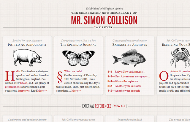 desktop view of Simon Collison