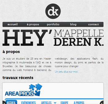 responsive mobile view of Deren Keskin