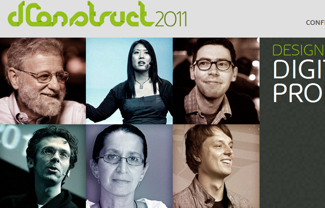 desktop view of dConstruct 2011