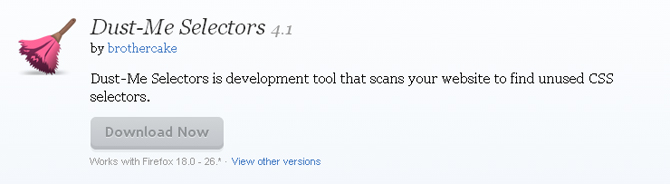 dust-me-selectors