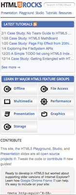Mobile html5rocks.com