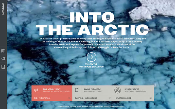 Into the Arctic - Greenpeace by http://www.hellomonday.com