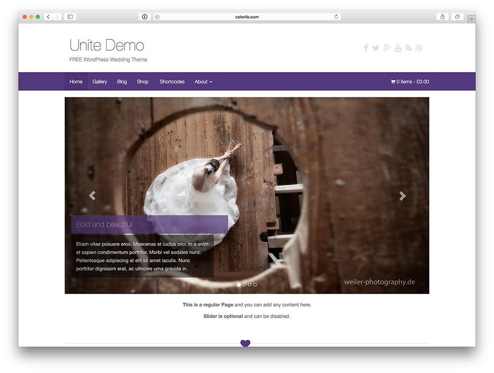 Free WordPress Wedding Theme